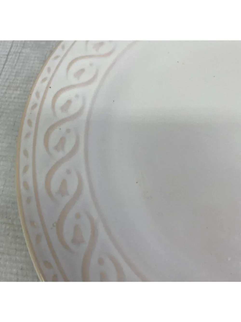 Gibson Everyday Terracotta Detail Embossed Rim Ceramic 11